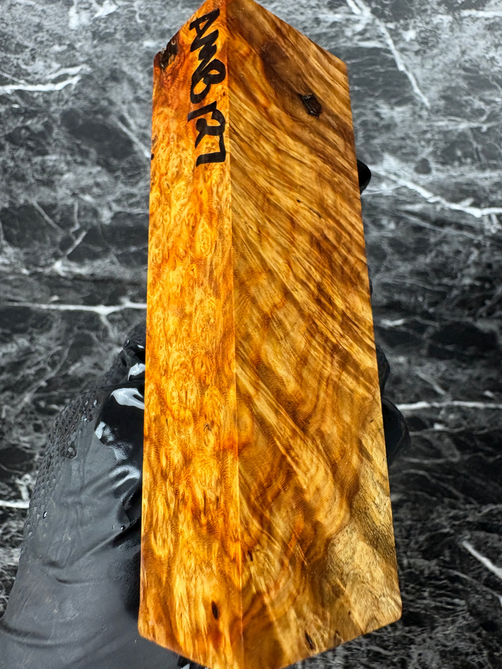 Amboyna Burl Block AMB127 - 5.1 x 1.62 x 1.18”