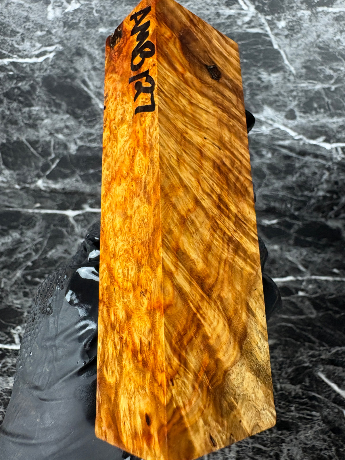 Amboyna Burl Block AMB127 - 5.1 x 1.62 x 1.18”