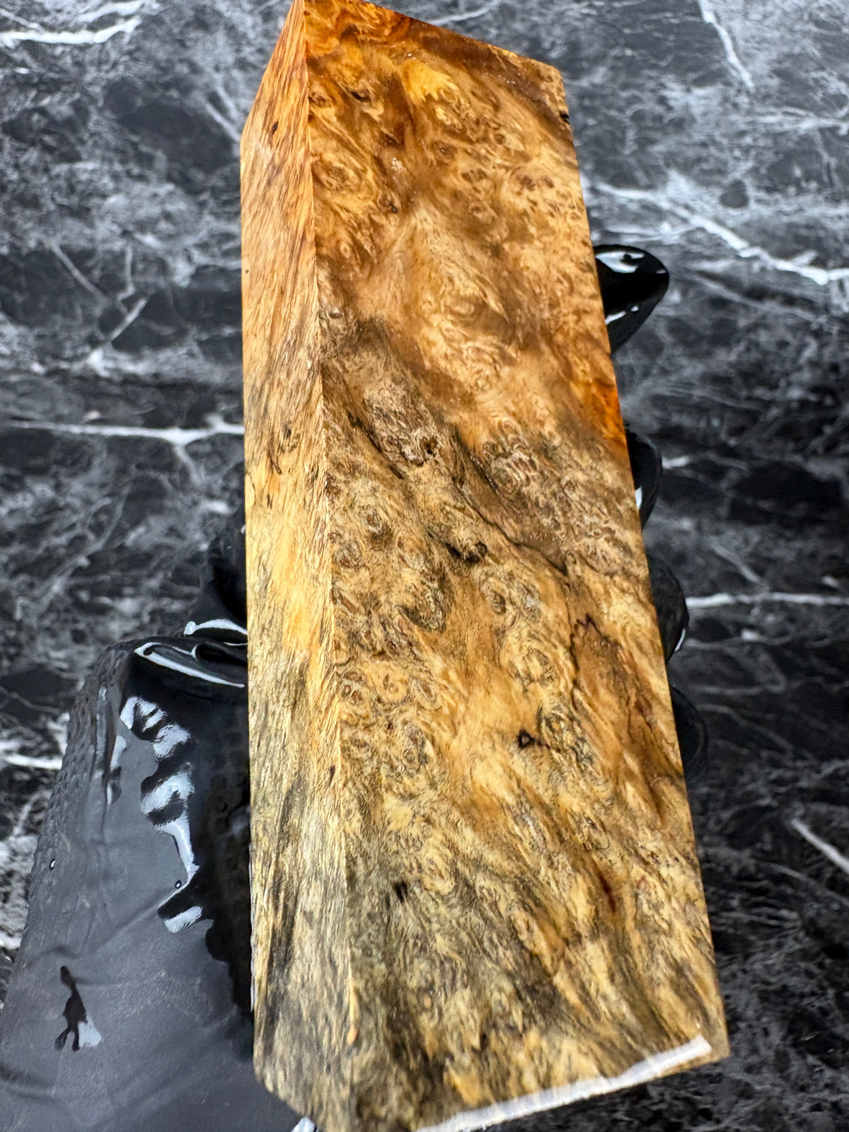 Amboyna Burl Block AMB123 - 5.1 x 1.62 x 1.2”