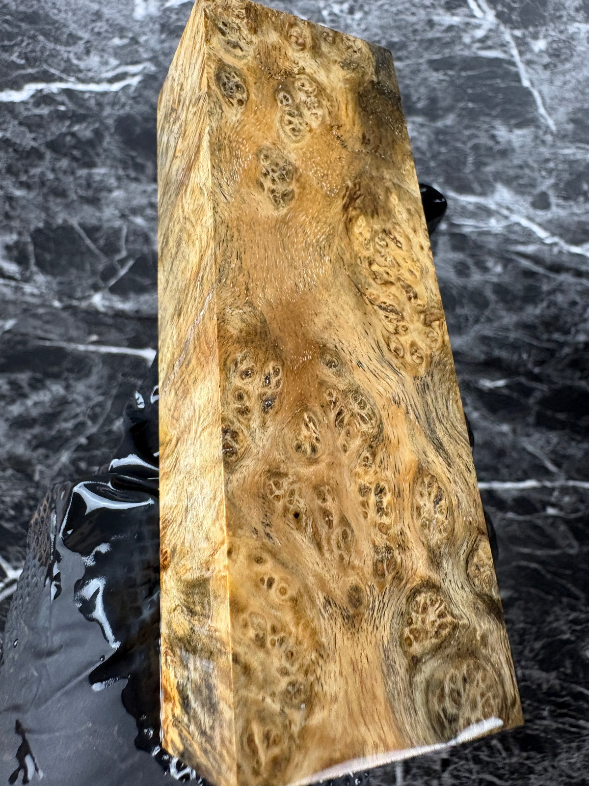 Amboyna Burl Block AMB120 - 5 x 1.7 x 1.25”