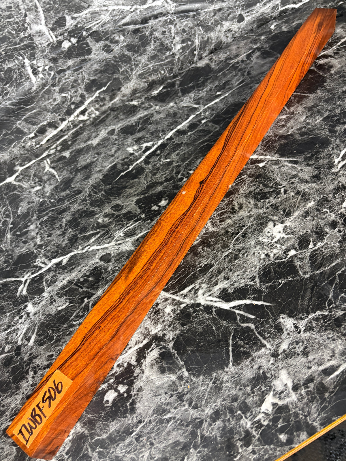 Mastergrade Instrument Quality Turning Pool Cue Desert Ironwood IWBF506 - 30 x 1.5 x 1.6-1.43”