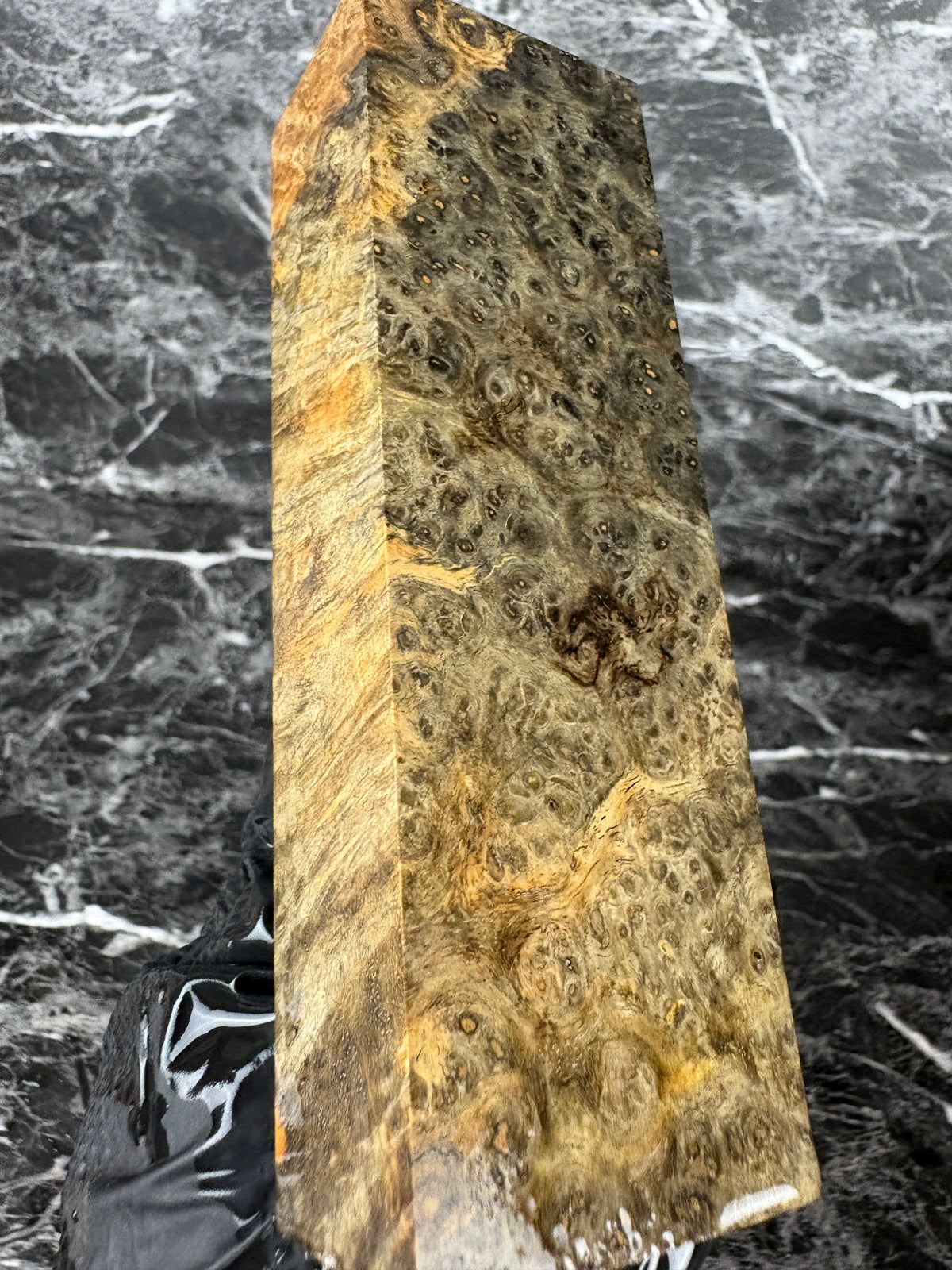 Amboyna Burl Block AMB116 - 5.5 x 1.75 x 1.3”