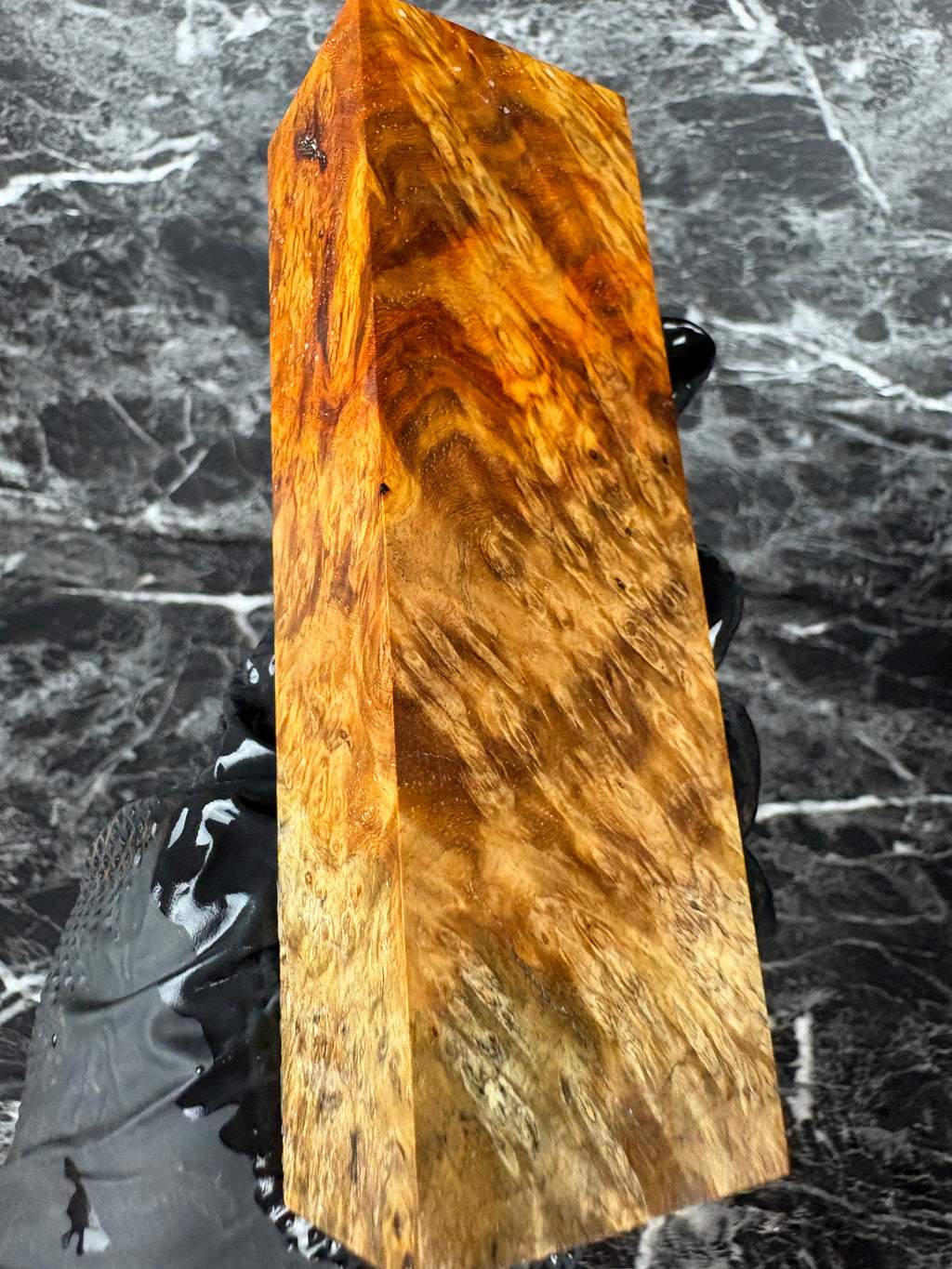 Amboyna Burl Block AMB125 - 5.15 x 1.62 x 1.18”