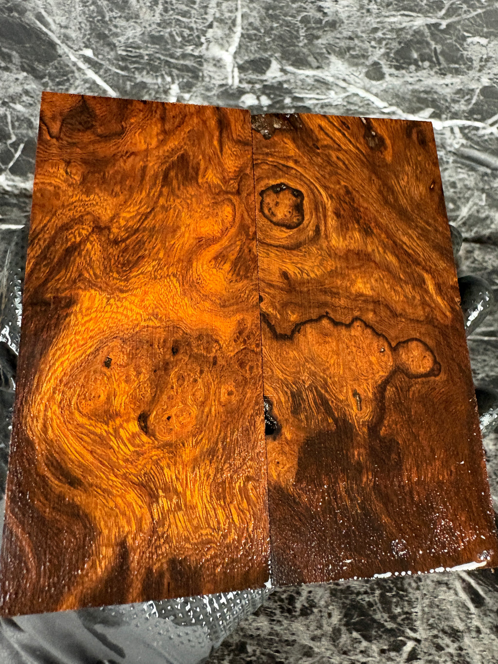 Ironwood Burl Scales IWS307 - 5 x 2.7 x .62” Pistol Grip