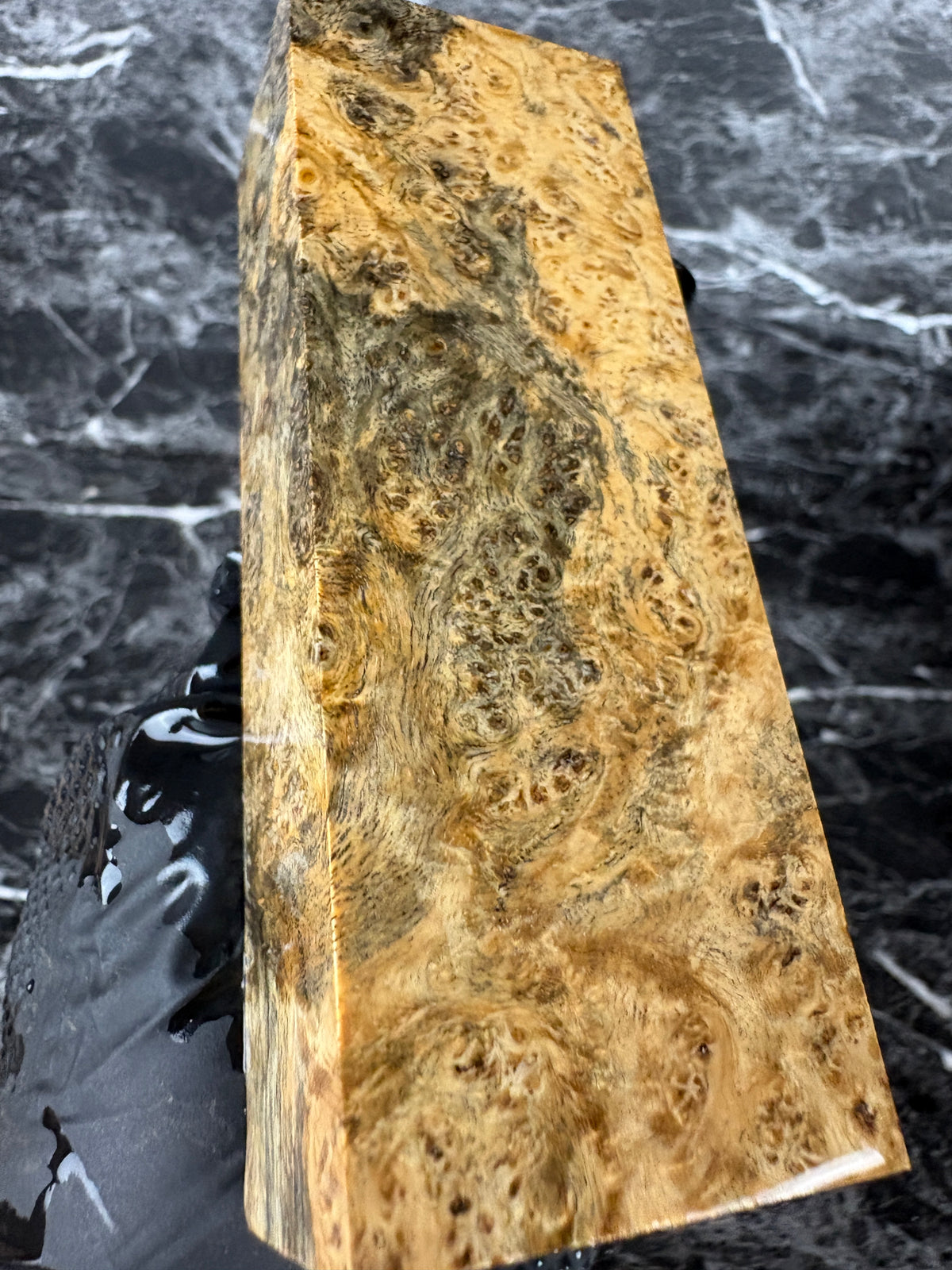 Amboyna Burl Block AMB115 - 5 x 1.75 x 1.25”