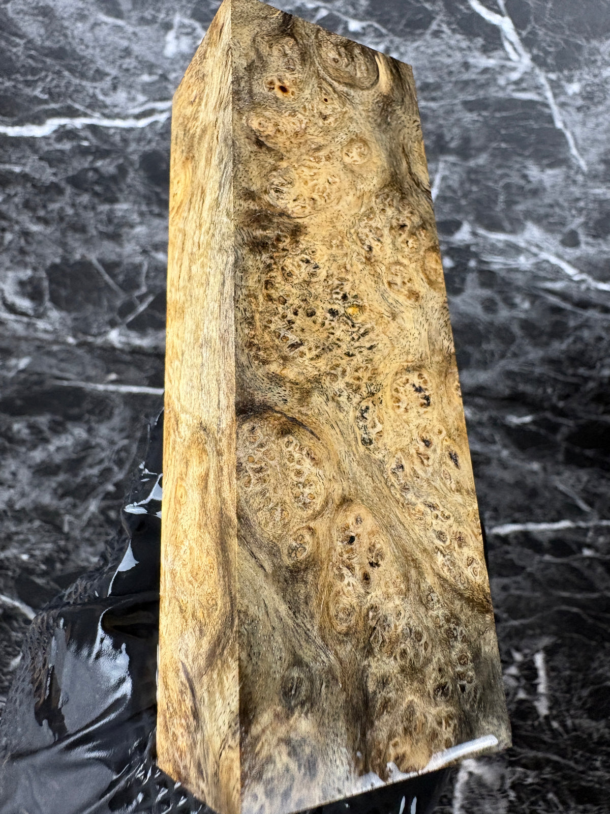 Amboyna Burl Block AMB110 - 5 x 1.7 x 1.25”
