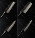 76 Layer Japanese Damascus Knife Blanks - Set of 4