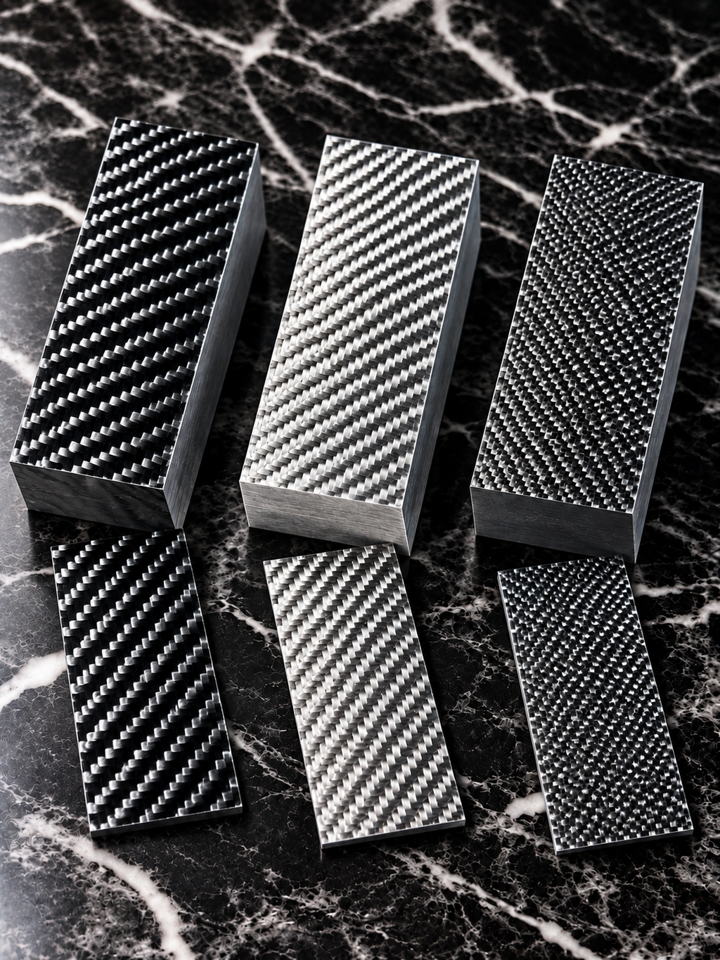Carbon Fiber Twill Scales & Blocks (1Pc)