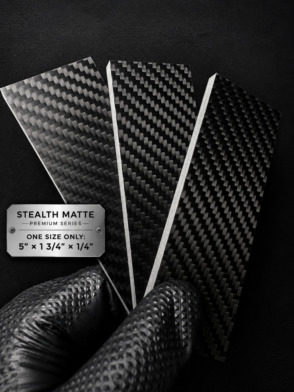 Carbon Fiber Twill Scales & Blocks (1Pc)