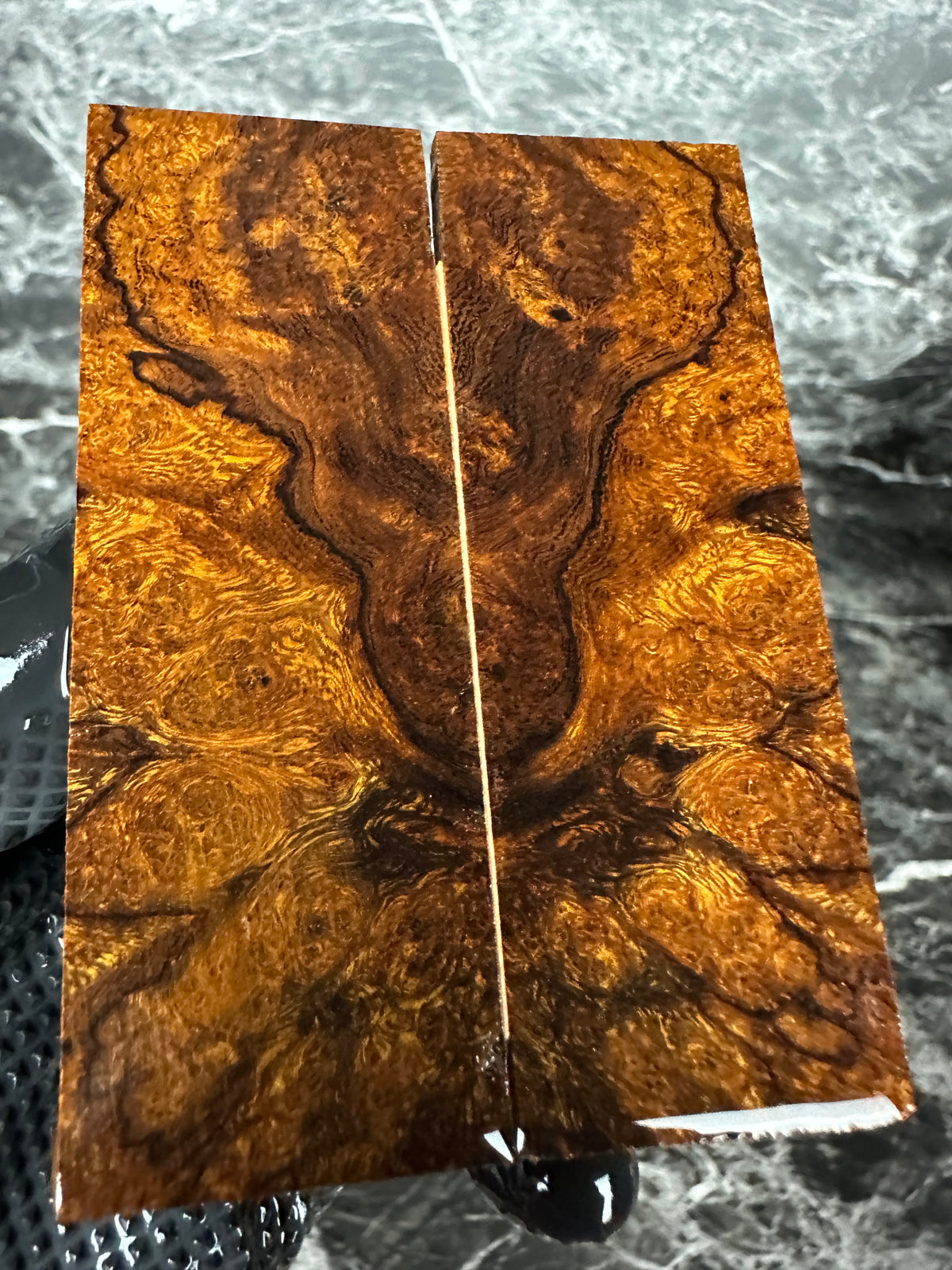 Ironwood Burl Folding Knife Scales IWF110 - 3.25 x 1.15 x .12”