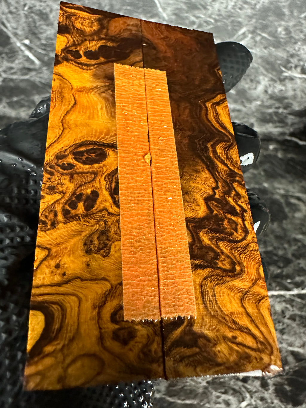 Ironwood Burl Folding Knife Scales IWF111 - 4.15 x 1.1 x .14”