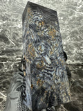 Dyed Black Ash Burl Block BABD120 - 5.25 x 2 x 1.12”