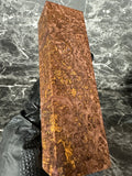 Dyed Black Ash Burl Block BABD141 - 5.45 x 1.55 x 1.15”