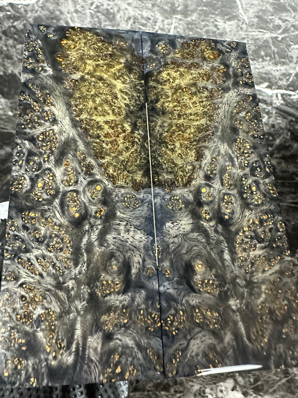 Dyed Amboyna Burl Scales AMSD100 - 5.1 x 2 x .4”
