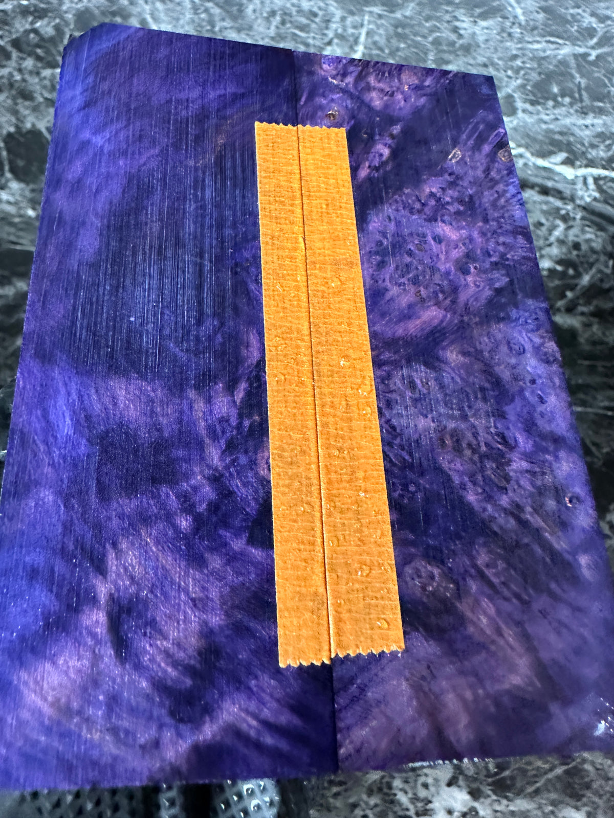 Boxelder Dyed Burl Scales BXSD113 - 5 x 1.8 x .37”