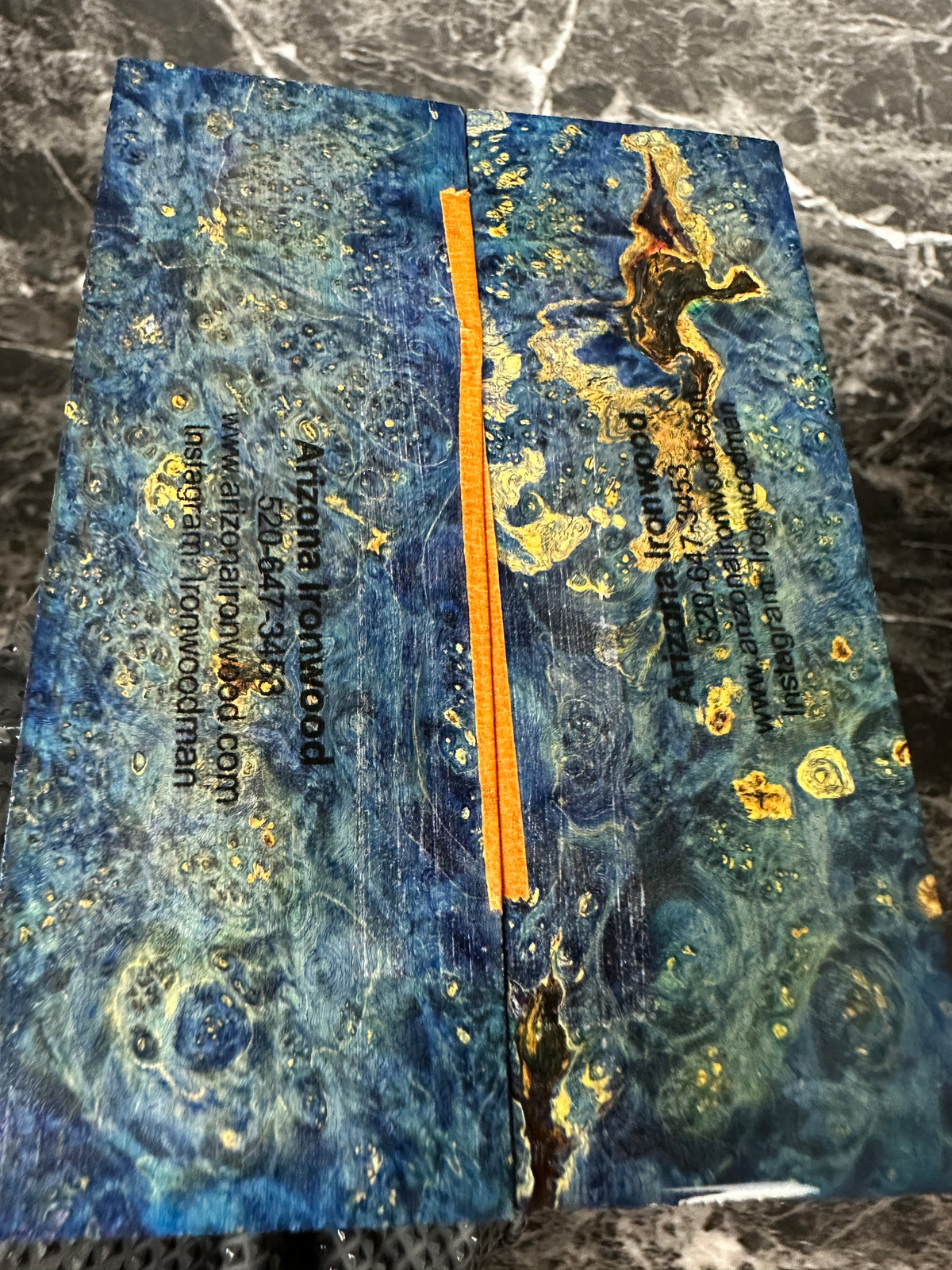 Boxelder Dyed Burl Scales BXSD122 - 5 x 1.8 x .39”