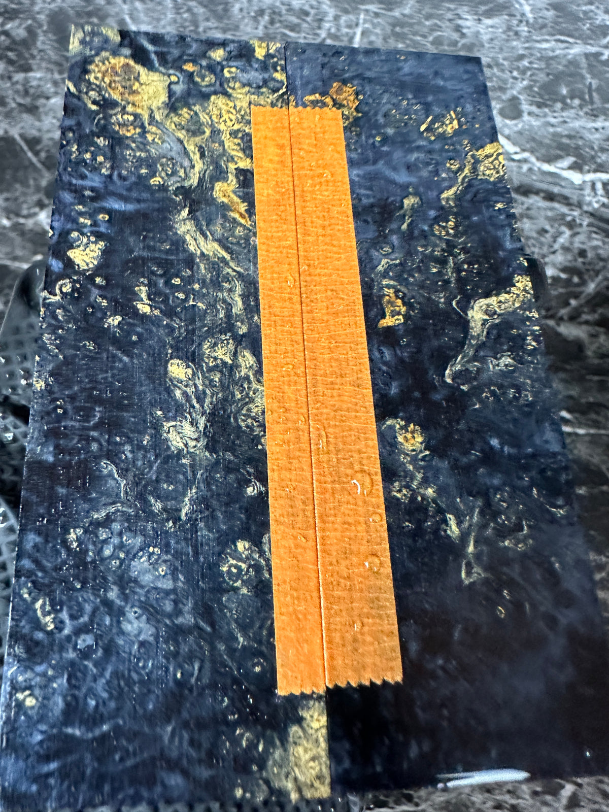 Boxelder Dyed Burl Scales BXSD124 - 5 x 1.7 x .37”