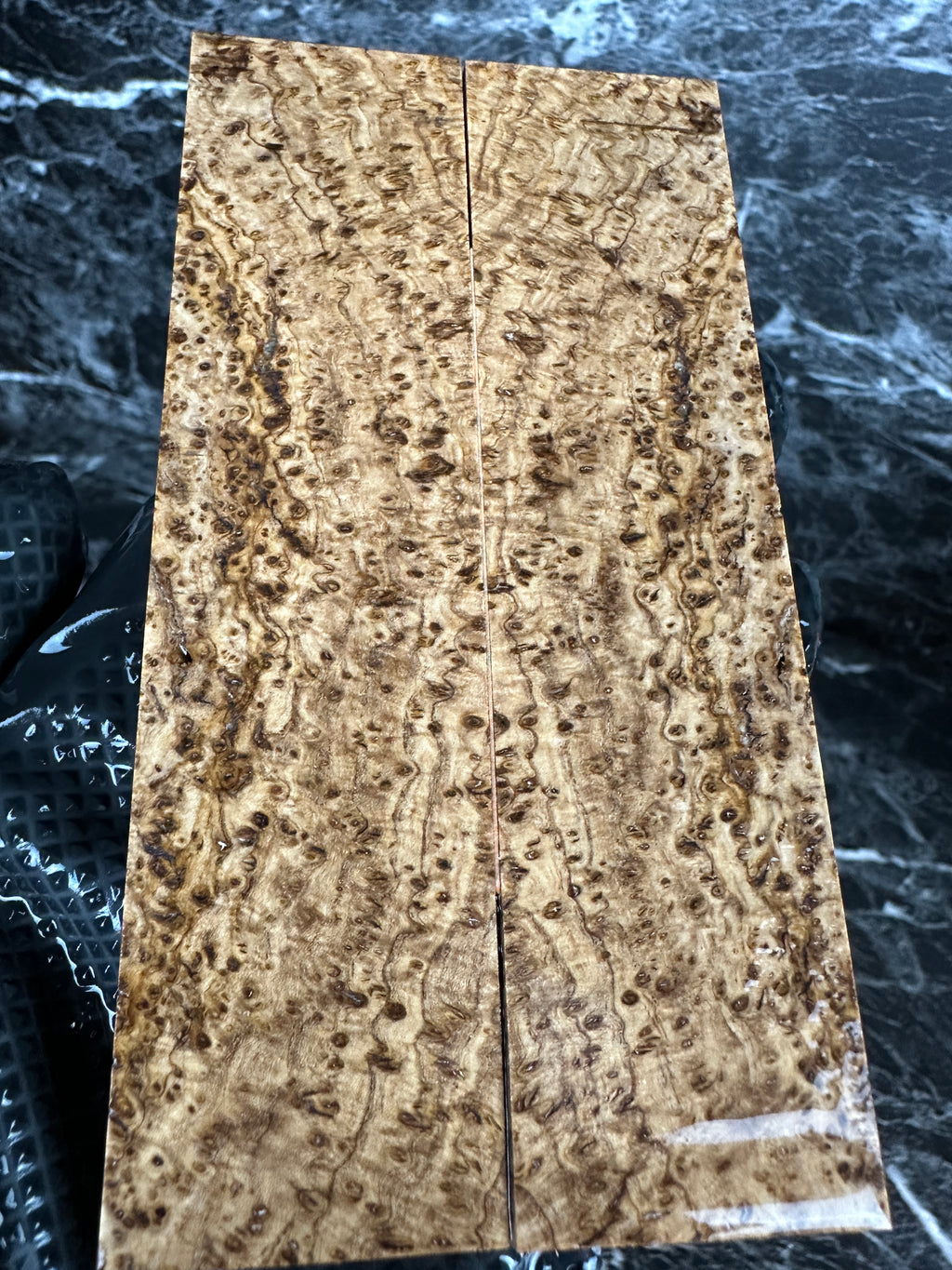 Black Ash Burl Folding Knife Scales BAF108 - 5.1 x 1.25 x .13”