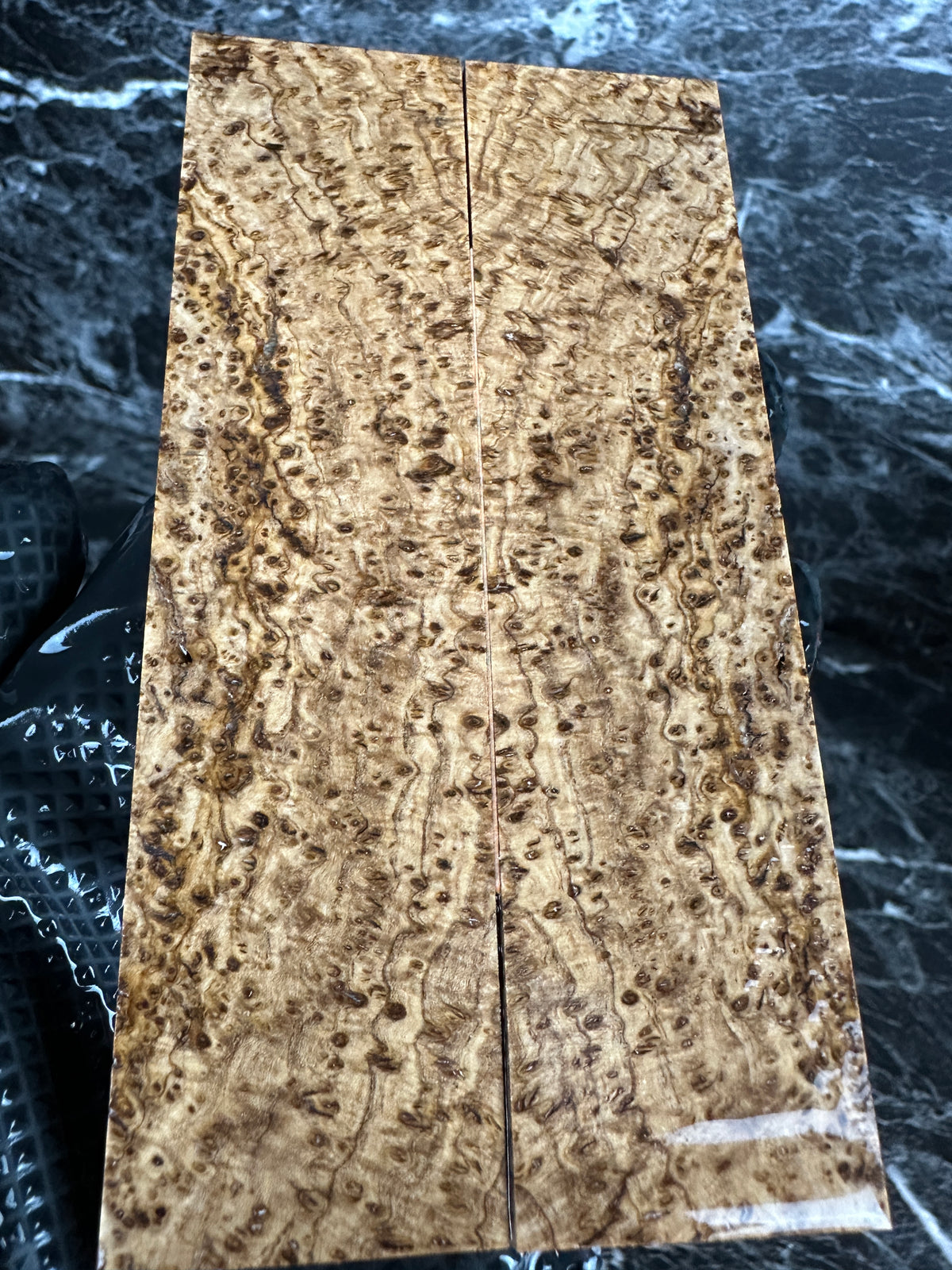 Black Ash Burl Folding Knife Scales BAF108 - 5.1 x 1.25 x .13”
