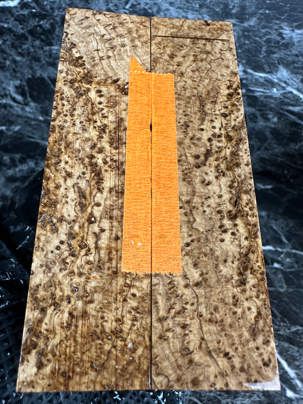 Black Ash Burl Folding Knife Scales BAF108 - 5.1 x 1.25 x .13”