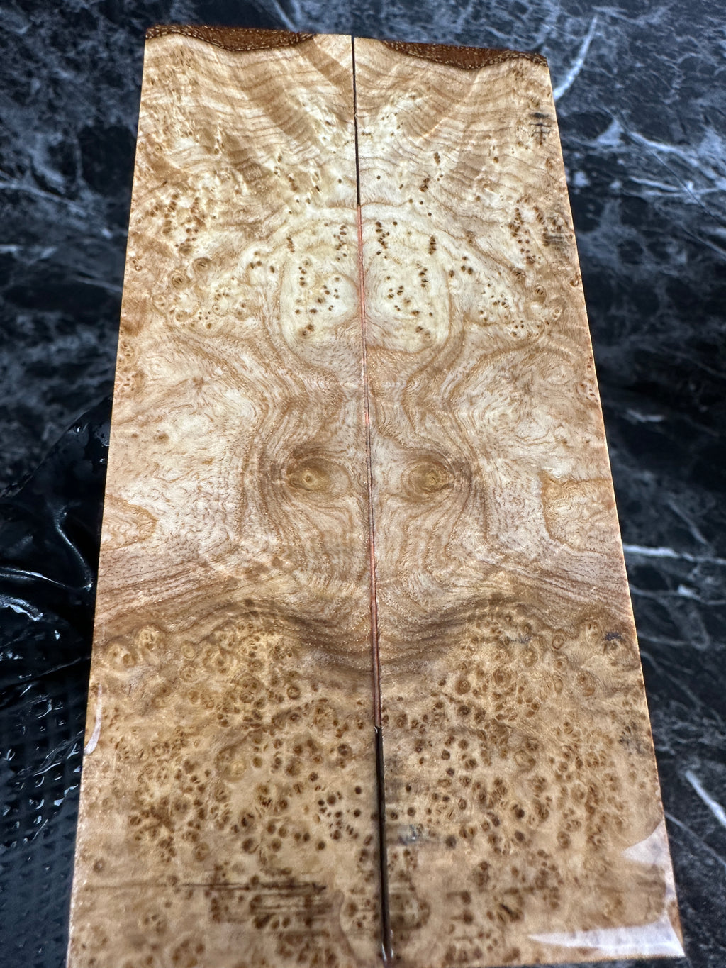 Black Ash Burl Folding Knife Scales BAF109 - 5.1 x 1.25 x .13”