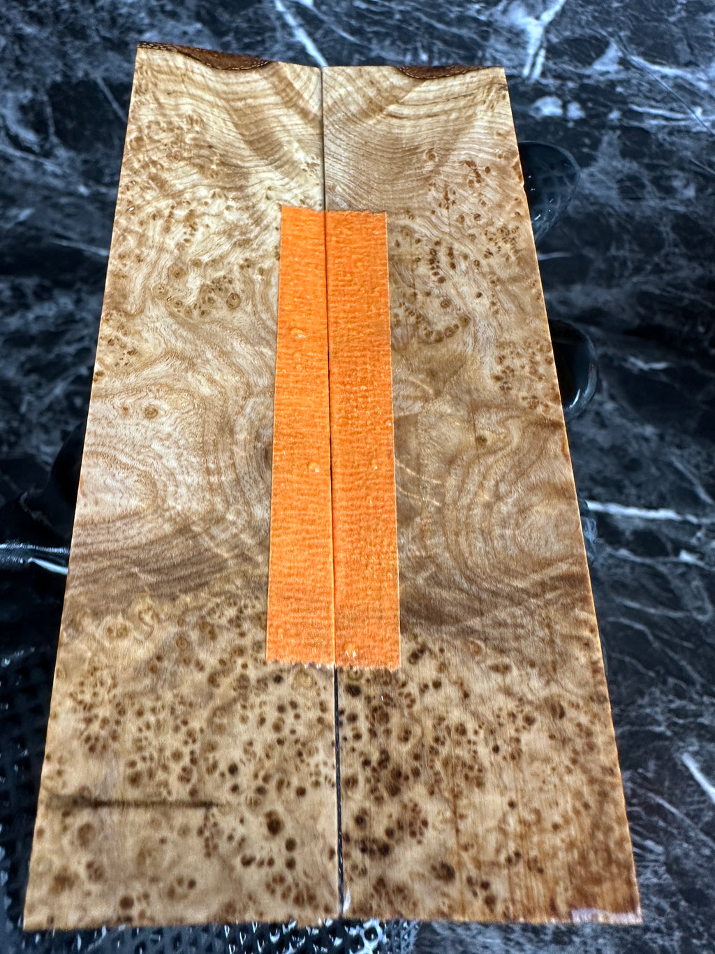 Black Ash Burl Folding Knife Scales BAF110 - 5.1 x 1.25 x .13”