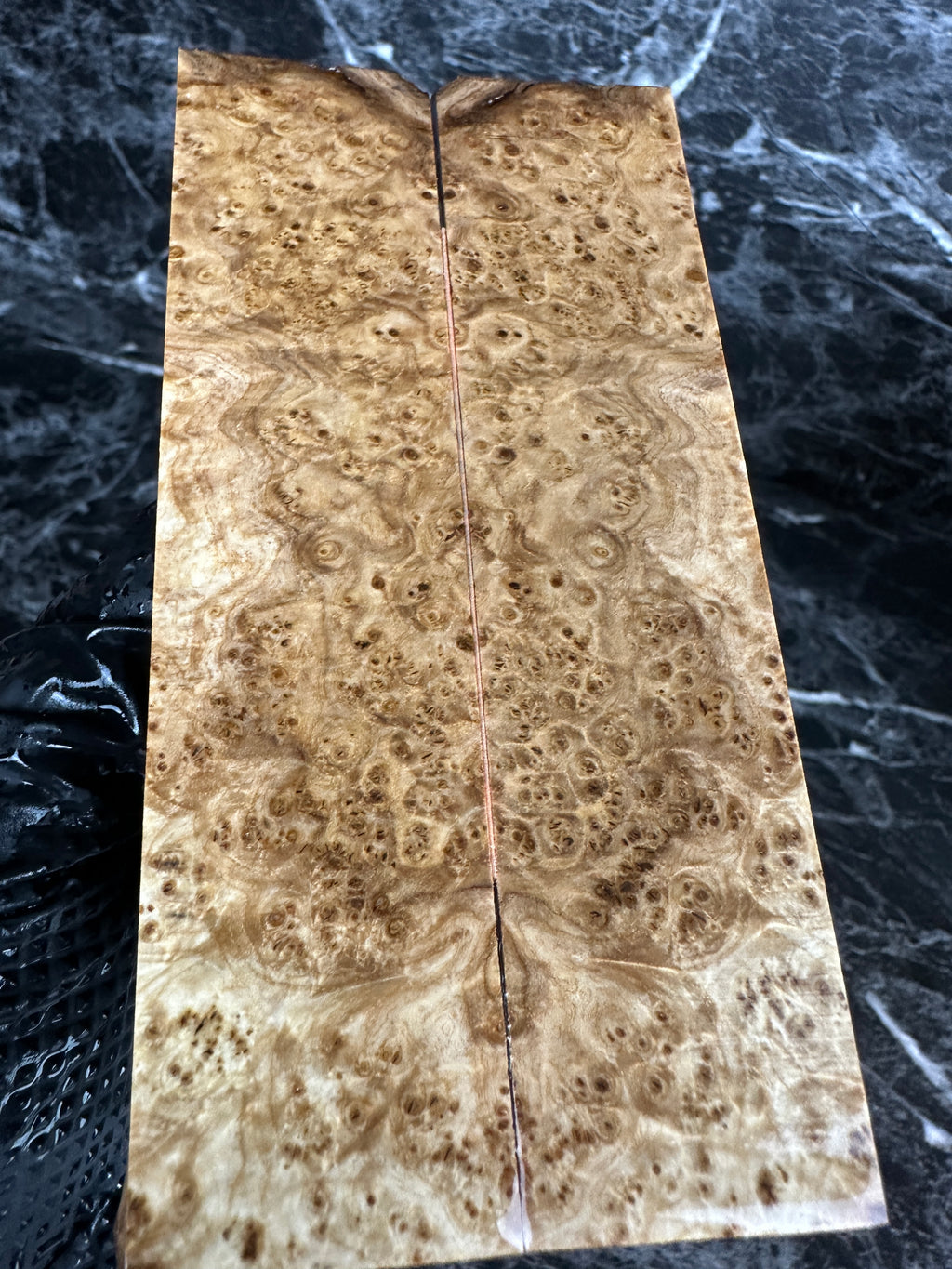 Black Ash Burl Folding Knife Scales BAF111 - 5.1 x 1.25 x .13”