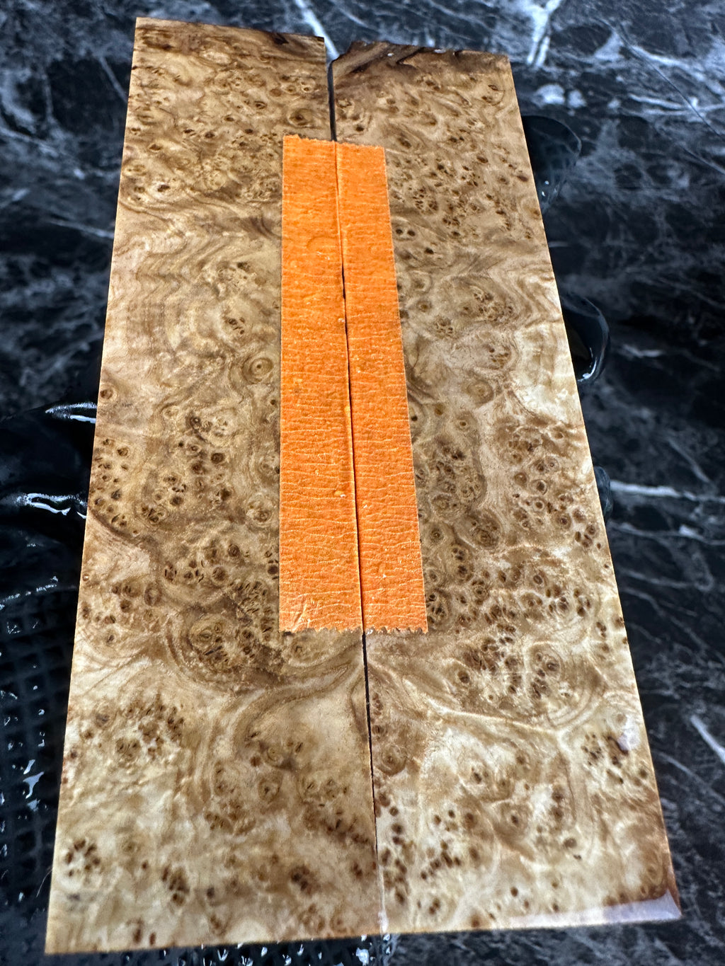 Black Ash Burl Folding Knife Scales BAF111 - 5.1 x 1.25 x .13”
