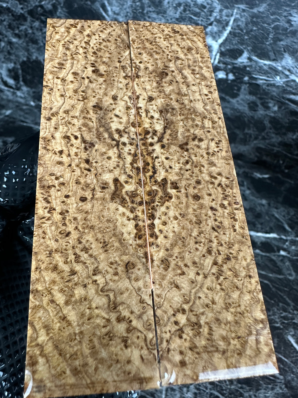 Black Ash Burl Folding Knife Scales BAF113 - 5.1 x 1.25 x .13”