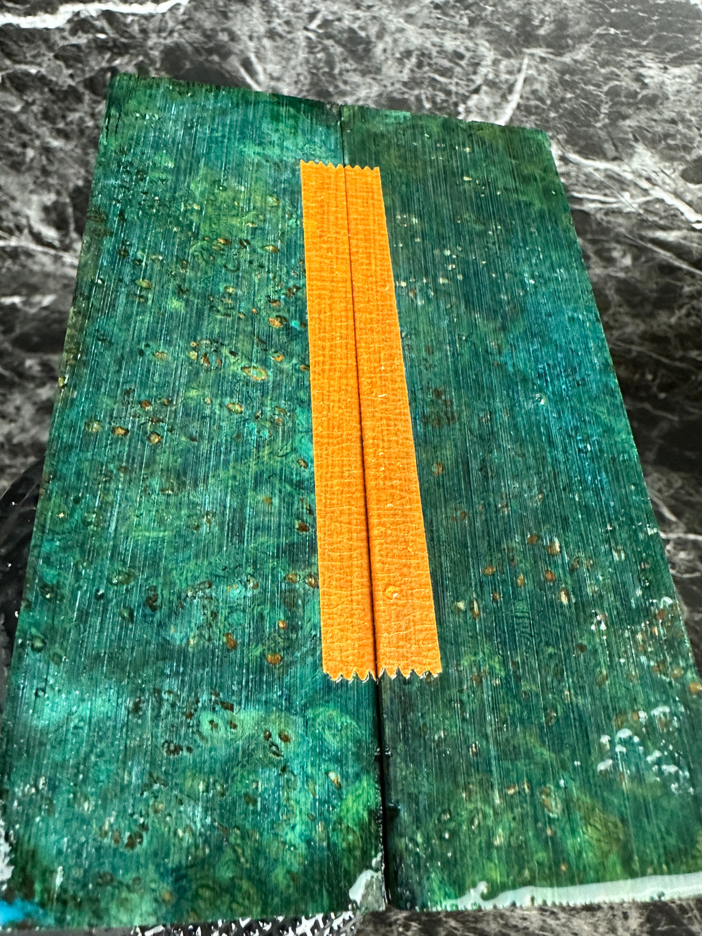 Dyed Amboyna Burl Scales AMSD110 - 5.75 x 1.95 x .34”