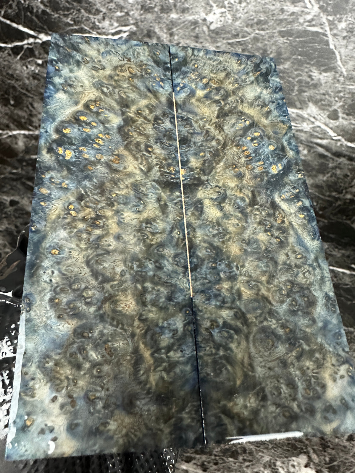 Dyed Amboyna Burl Scales AMSD121 - 5.75 x 1.9 x .35”