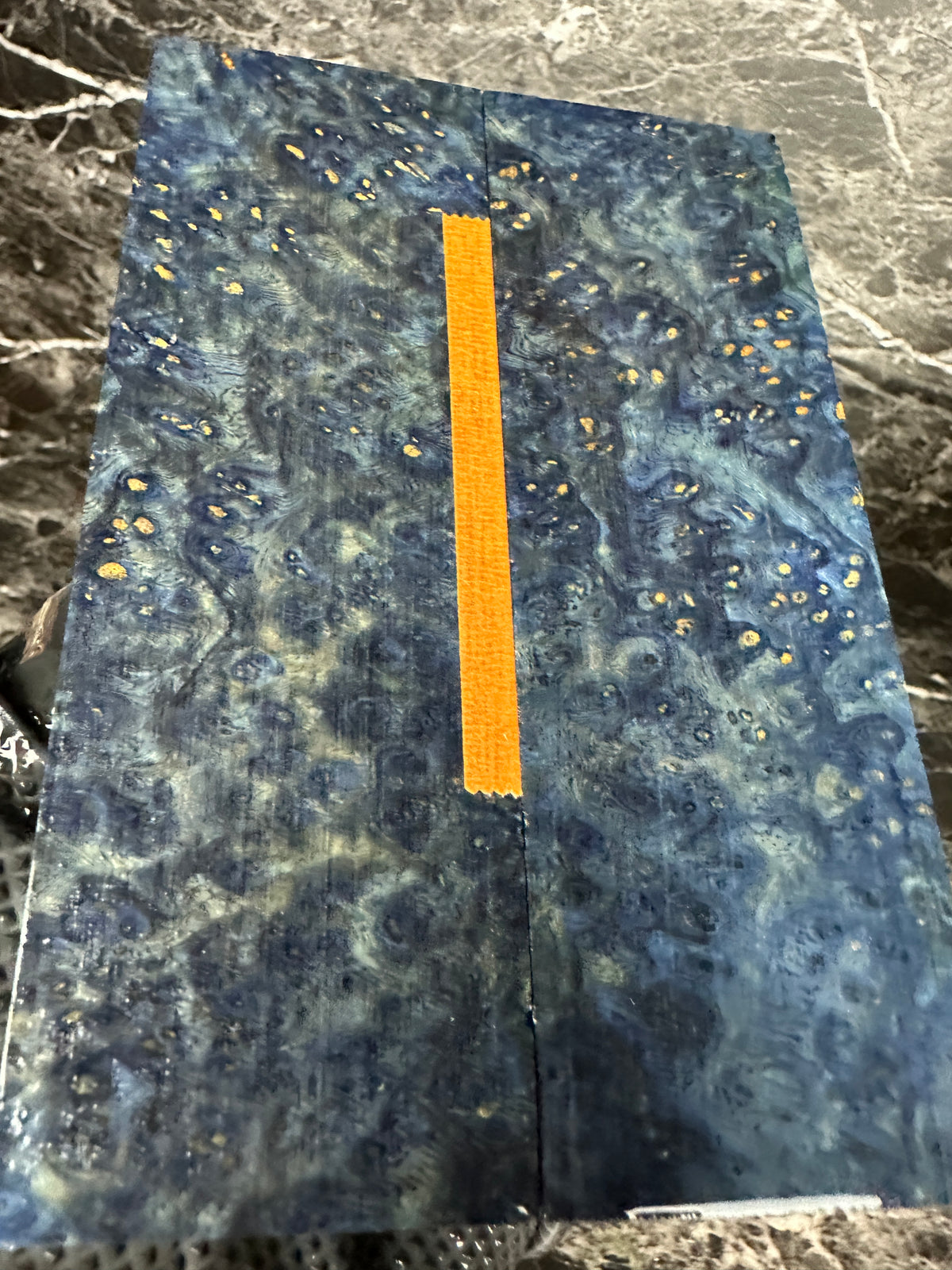 Dyed Amboyna Burl Scales AMSD121 - 5.75 x 1.9 x .35”