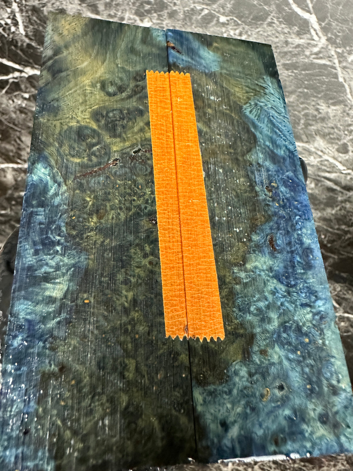 Dyed Amboyna Burl Scales AMSD139 - 5.75 x 1.8 x .37”