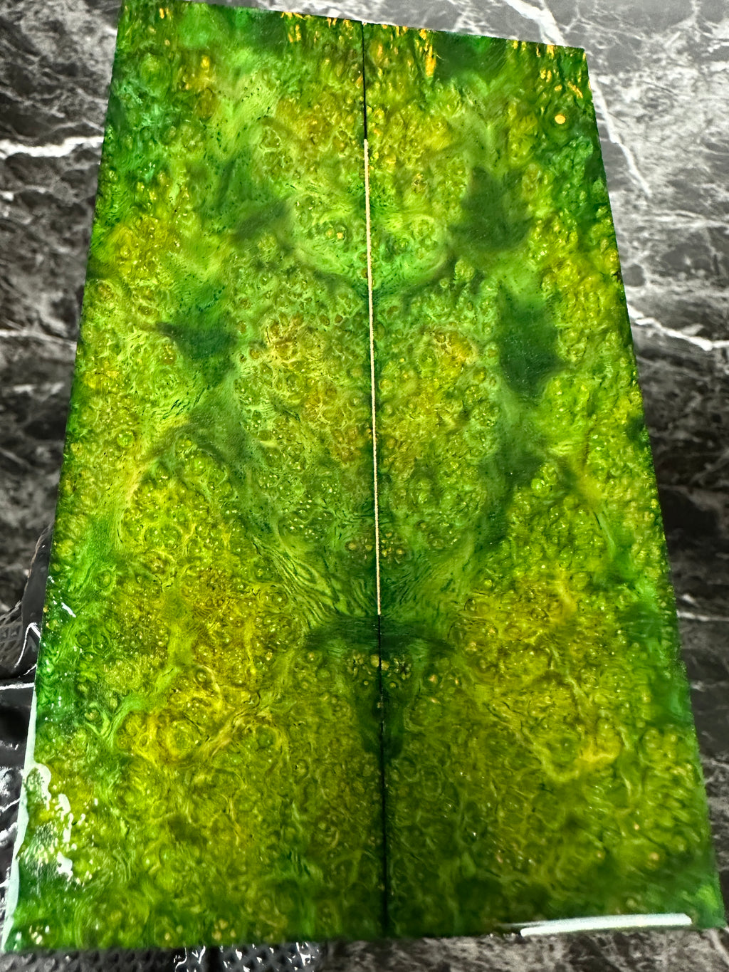 Dyed Amboyna Burl Scales AMSD144 - 5.8 x 1.75 x .3”