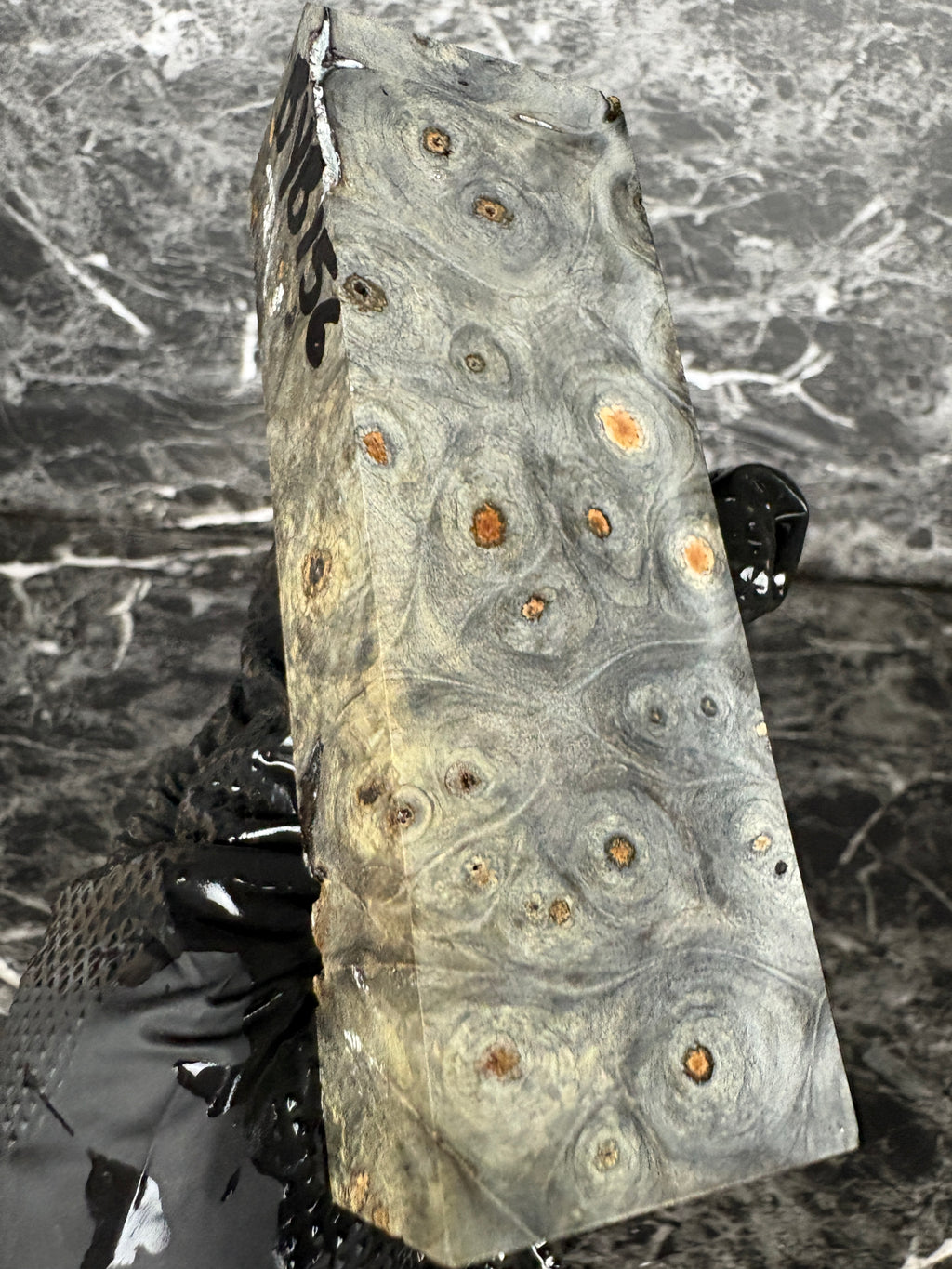 Buckeye Burl Block BYB156 - 5 x 1.75 x 1.2”