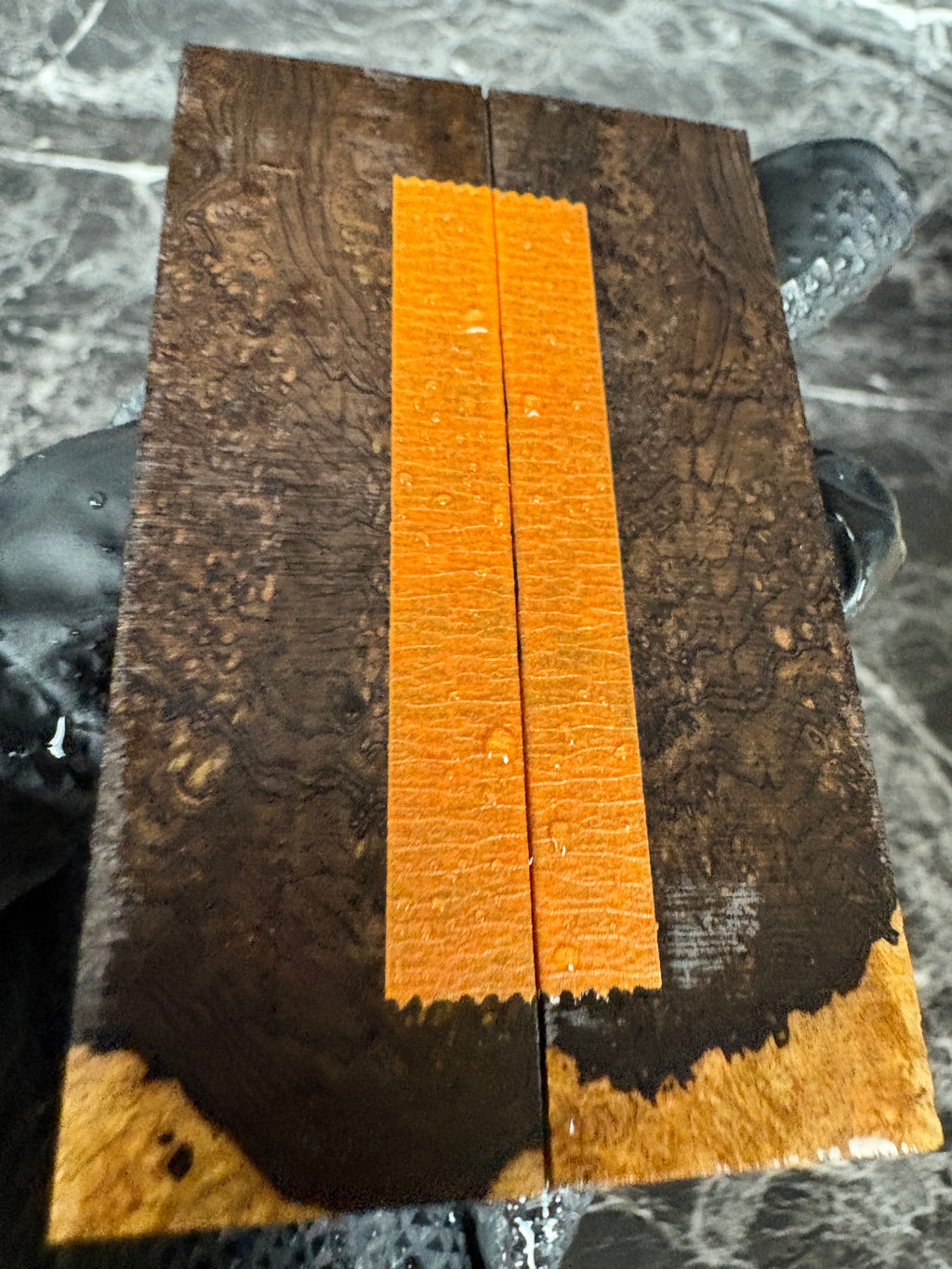 African Blackwood Folding Knife Scales ABF129 - 3.5 x 1.1 x .13”