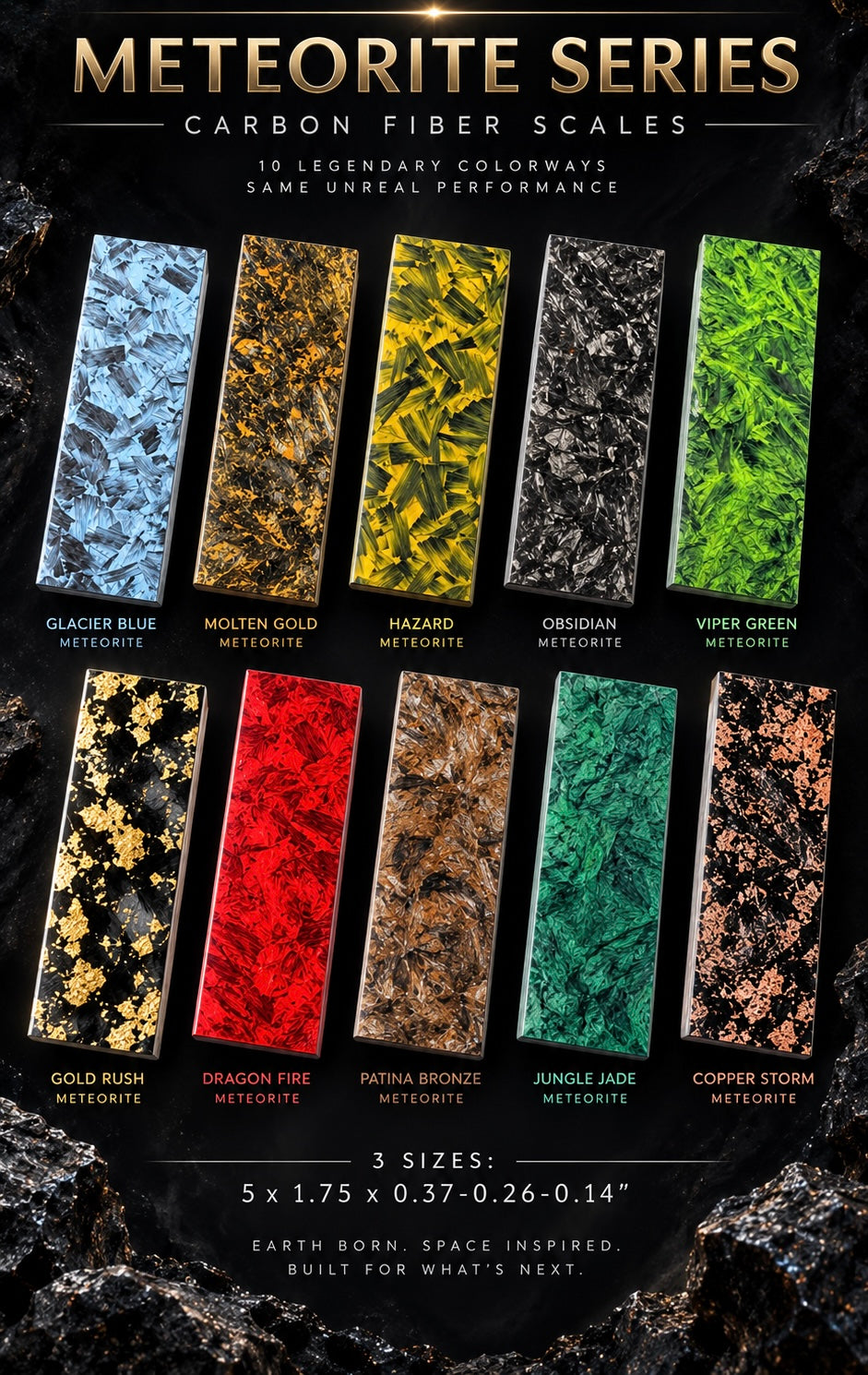 Meteorite Carbon Fiber Series (1pc)