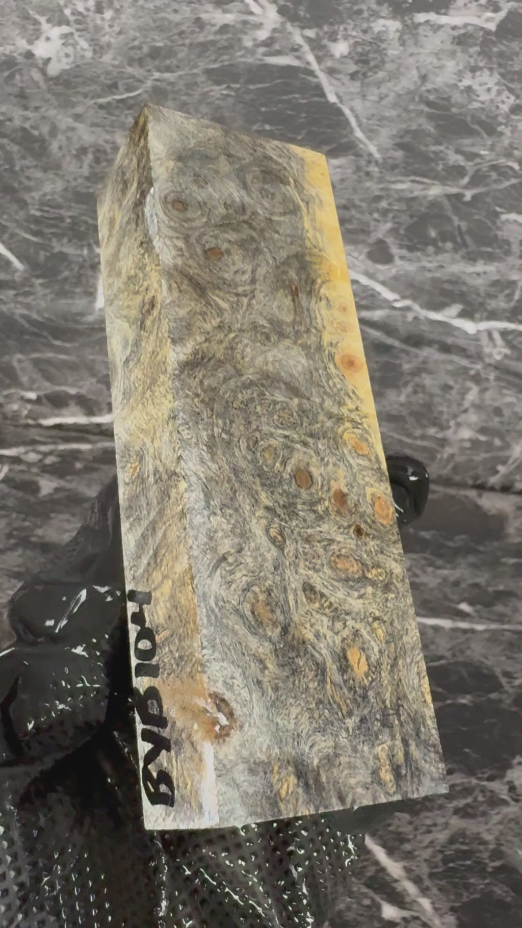 Buckeye Burl Block BYB104 - 5.5 x 1.8 x 1.18”