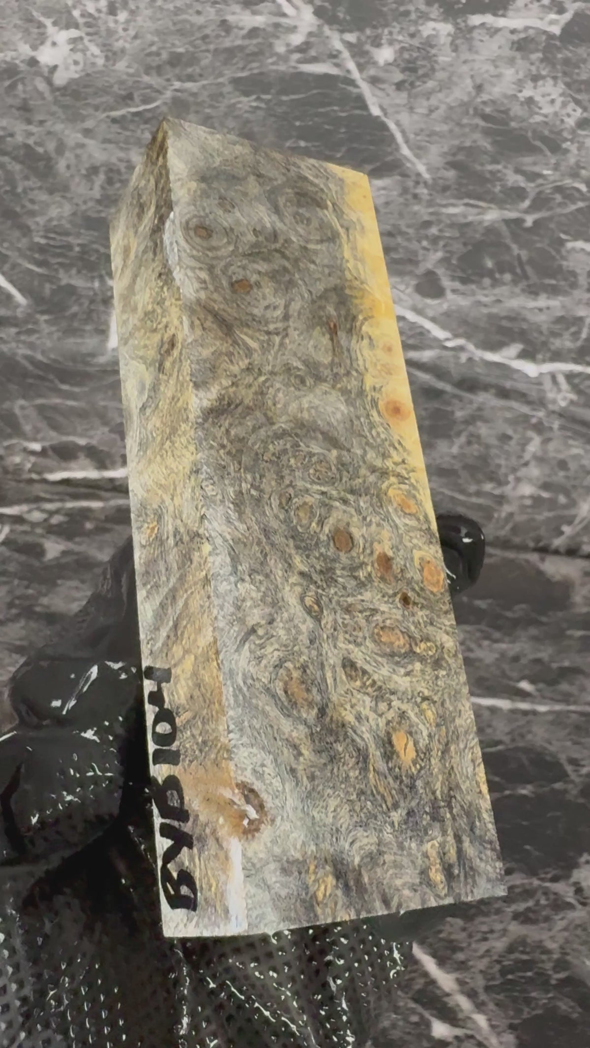 Buckeye Burl Block BYB104 - 5.5 x 1.8 x 1.18”