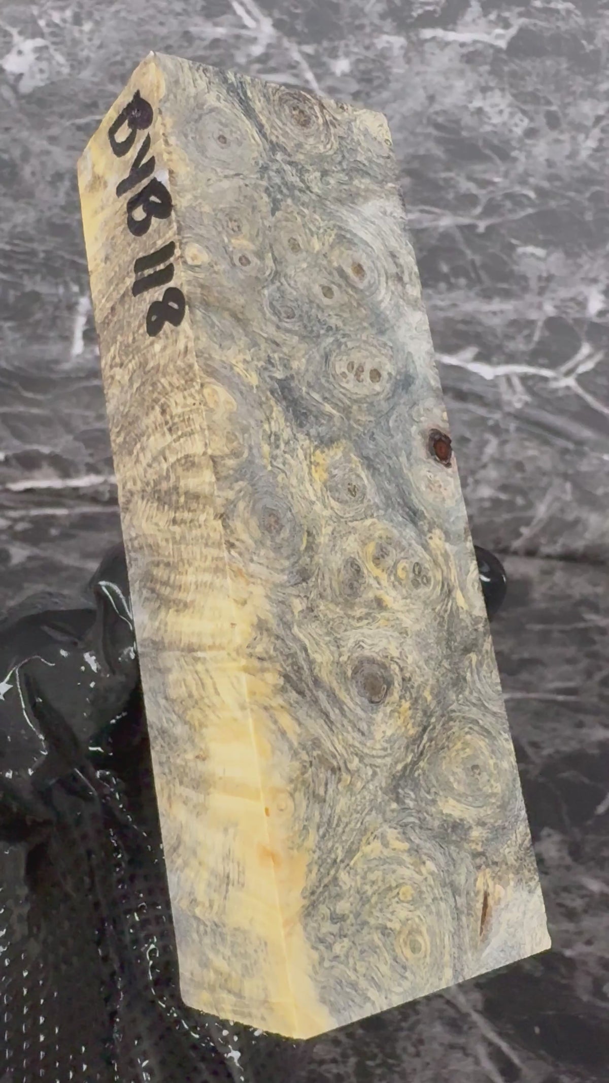 Buckeye Burl Block BYB118 - 5.5 x 1.8 x 1.25”
