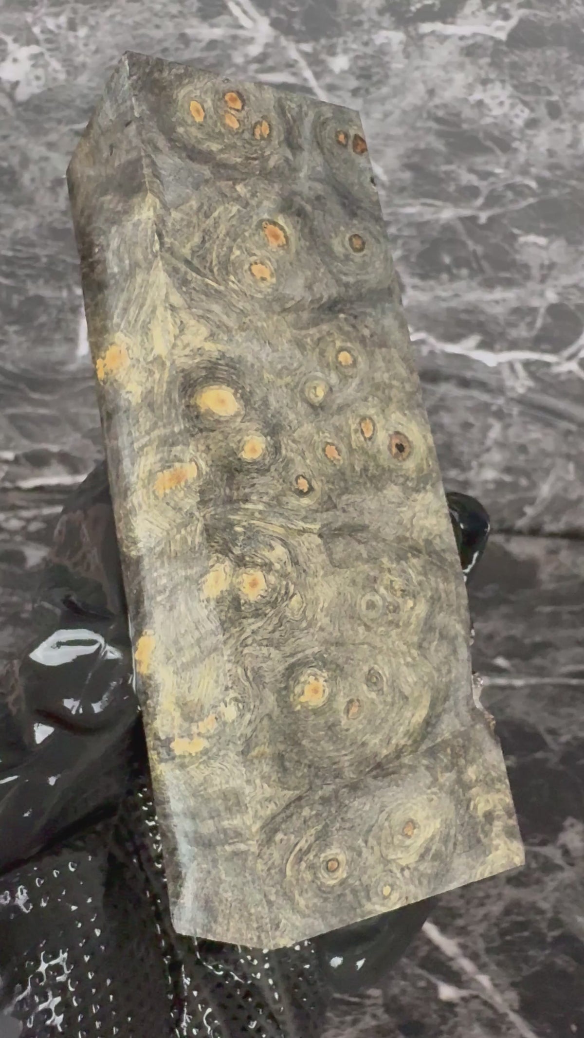 Buckeye Burl Block BYB156 - 5 x 1.75 x 1.2”