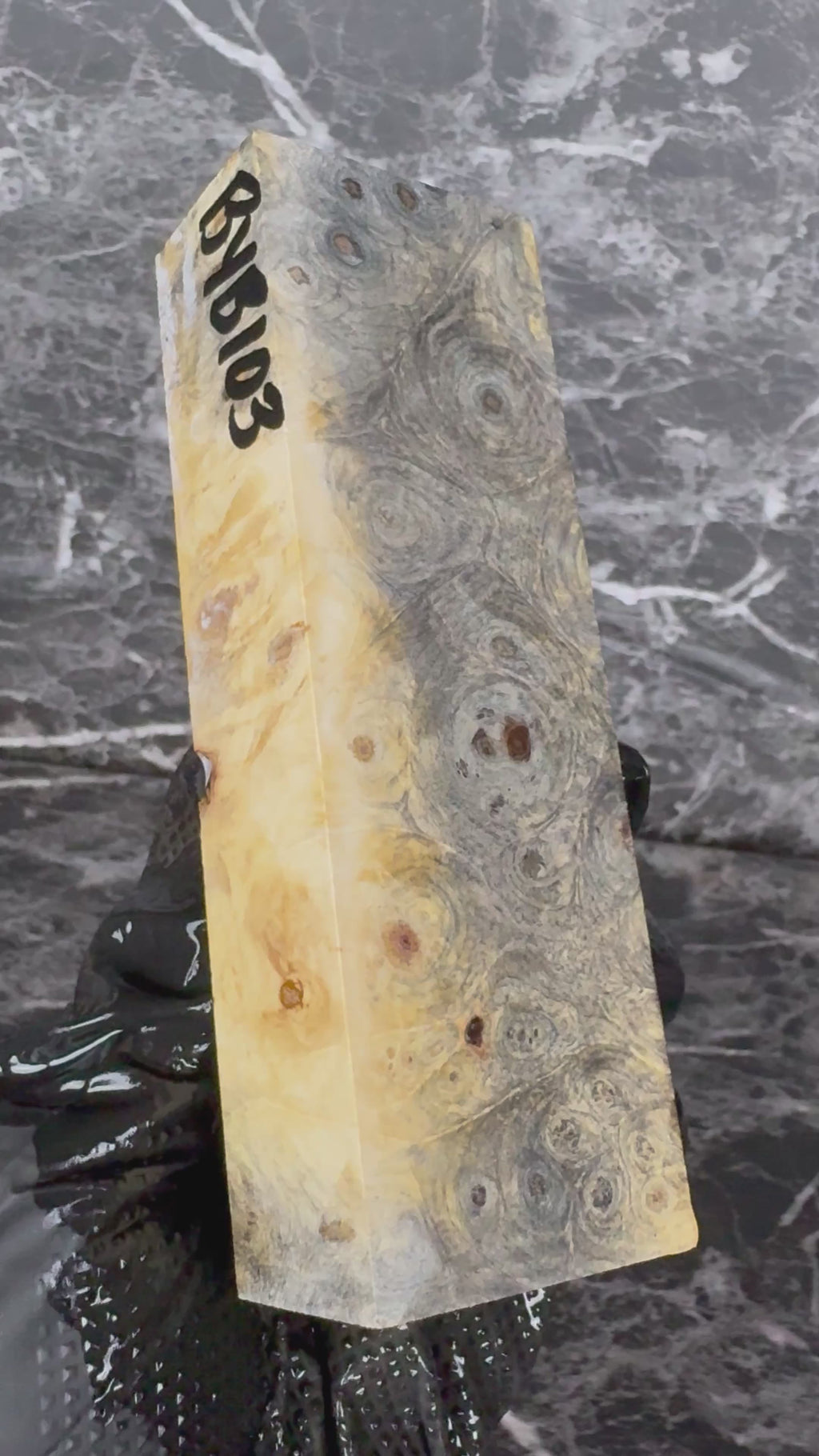 Buckeye Burl Block BYB103 - 5.5 x 1.8 x 1.2”