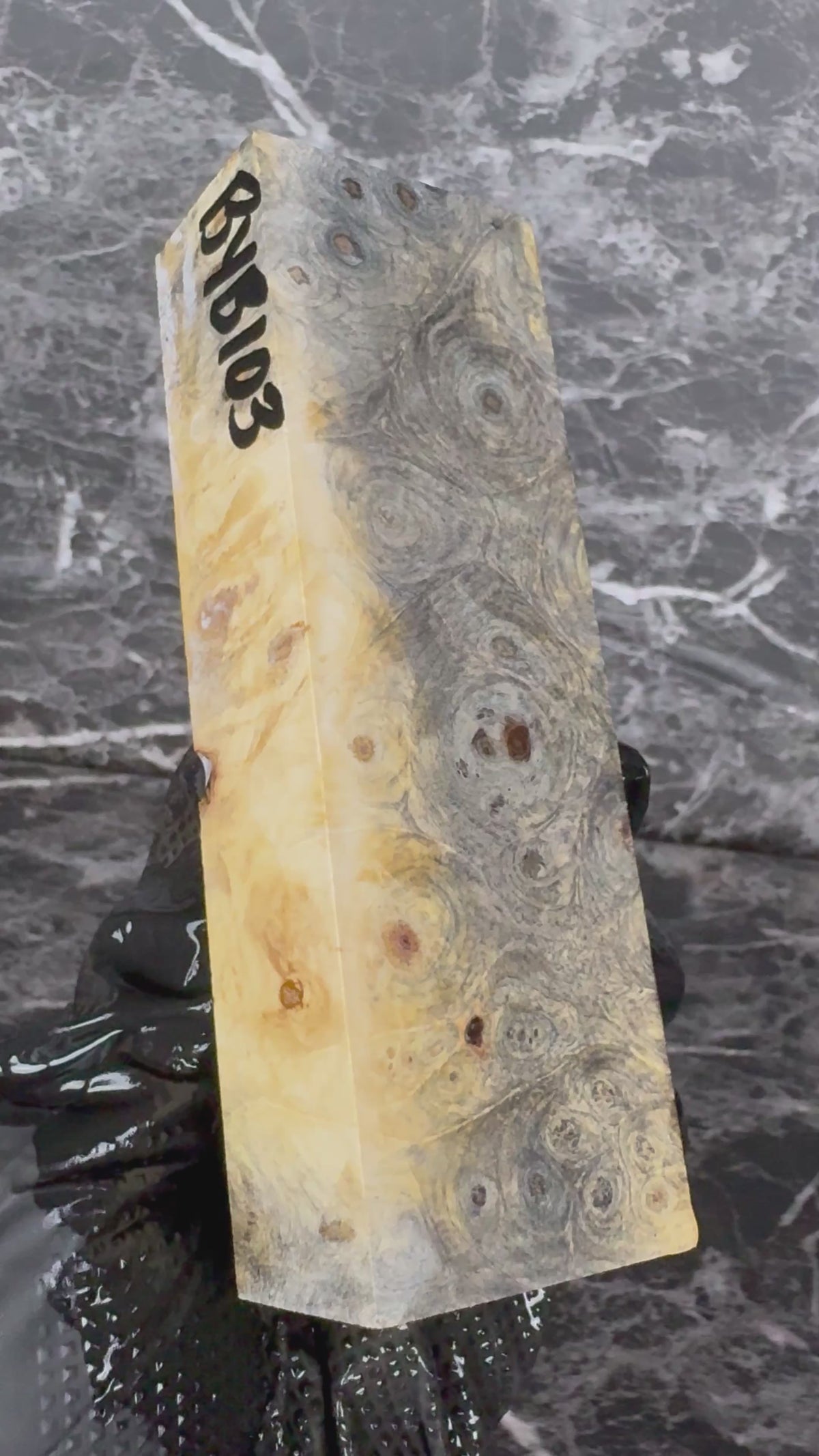 Buckeye Burl Block BYB103 - 5.5 x 1.8 x 1.2”