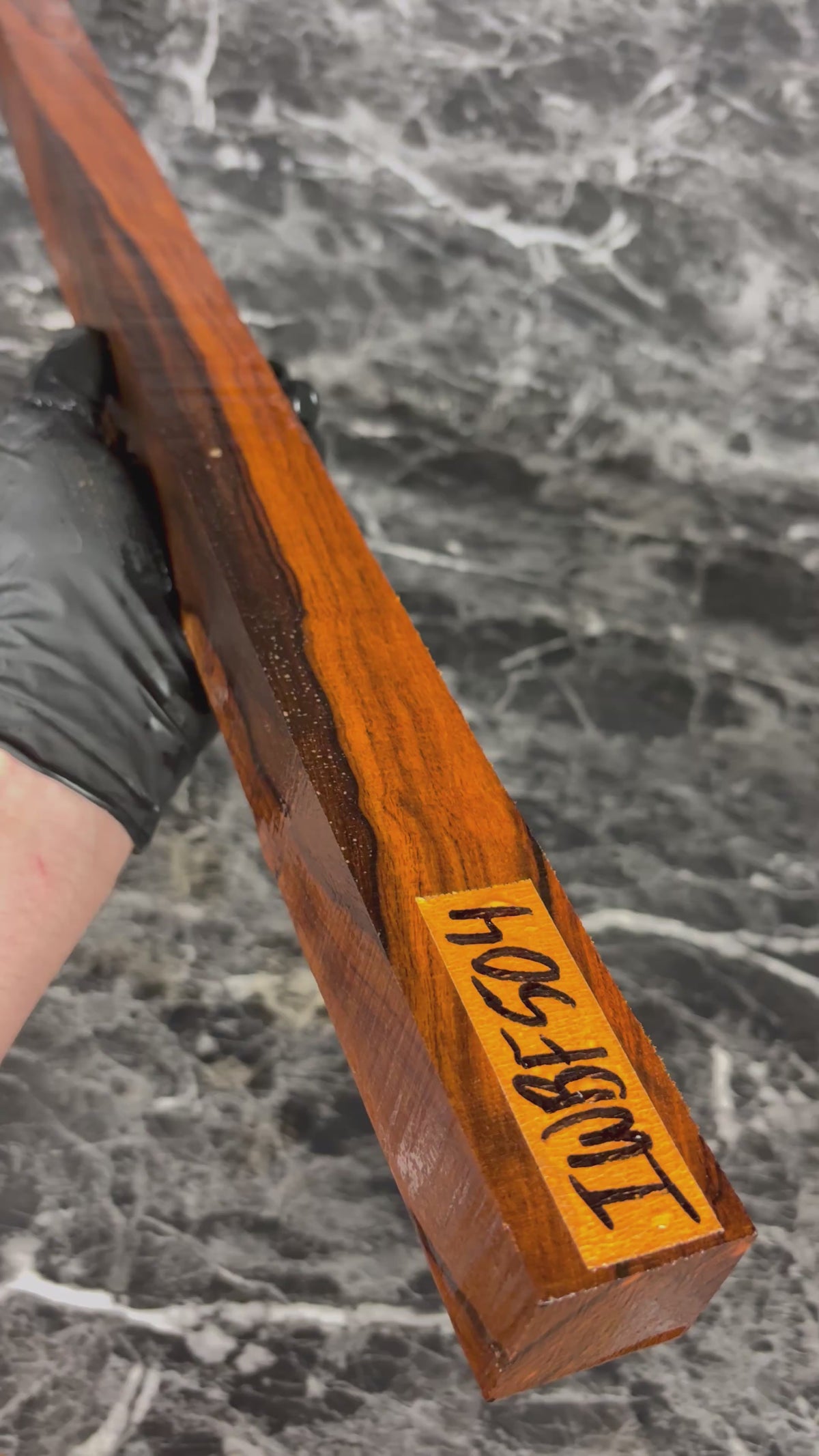Mastergrade Instrument Quality Turning Pool Cue Desert Ironwood IWBF504 - 30 x 1.5 x 1.55-1.42”