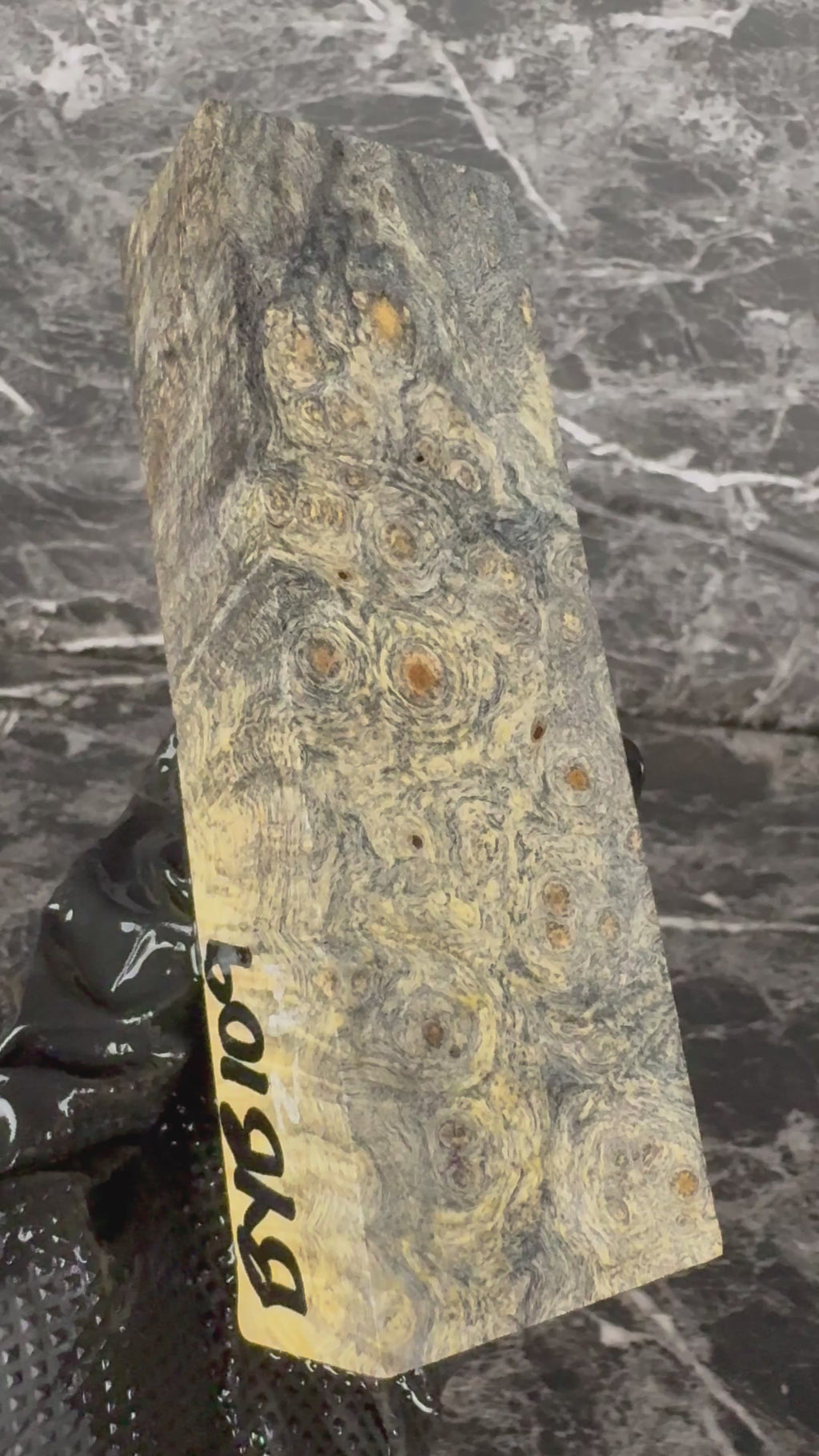 Buckeye Burl Block BYB109 - 5.5 x 1.75 x 1.18”