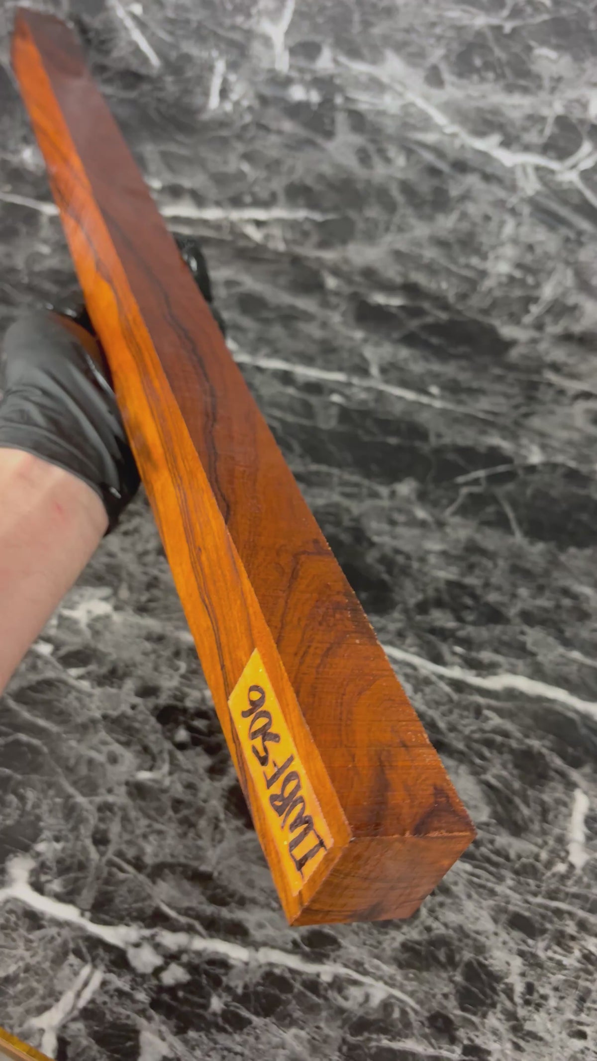 Mastergrade Instrument Quality Turning Pool Cue Desert Ironwood IWBF506 - 30 x 1.5 x 1.6-1.43”