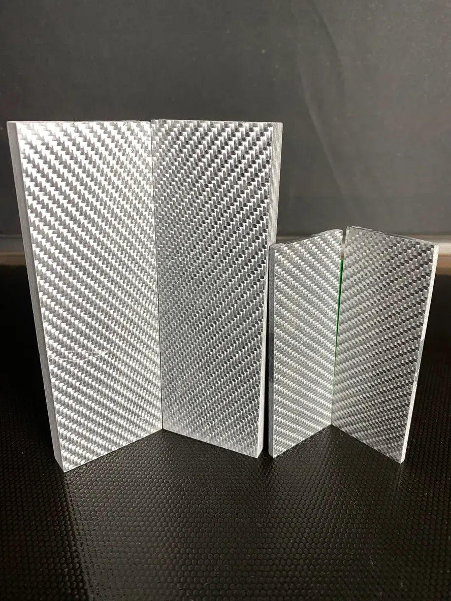 Silver Carbon Fiber Scales - 2 sizes